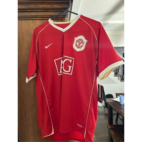 NWT Men's Vintage Nike Manchester United 2007/08 Home Soccer Jersey Football XL - Picture 1 of 15